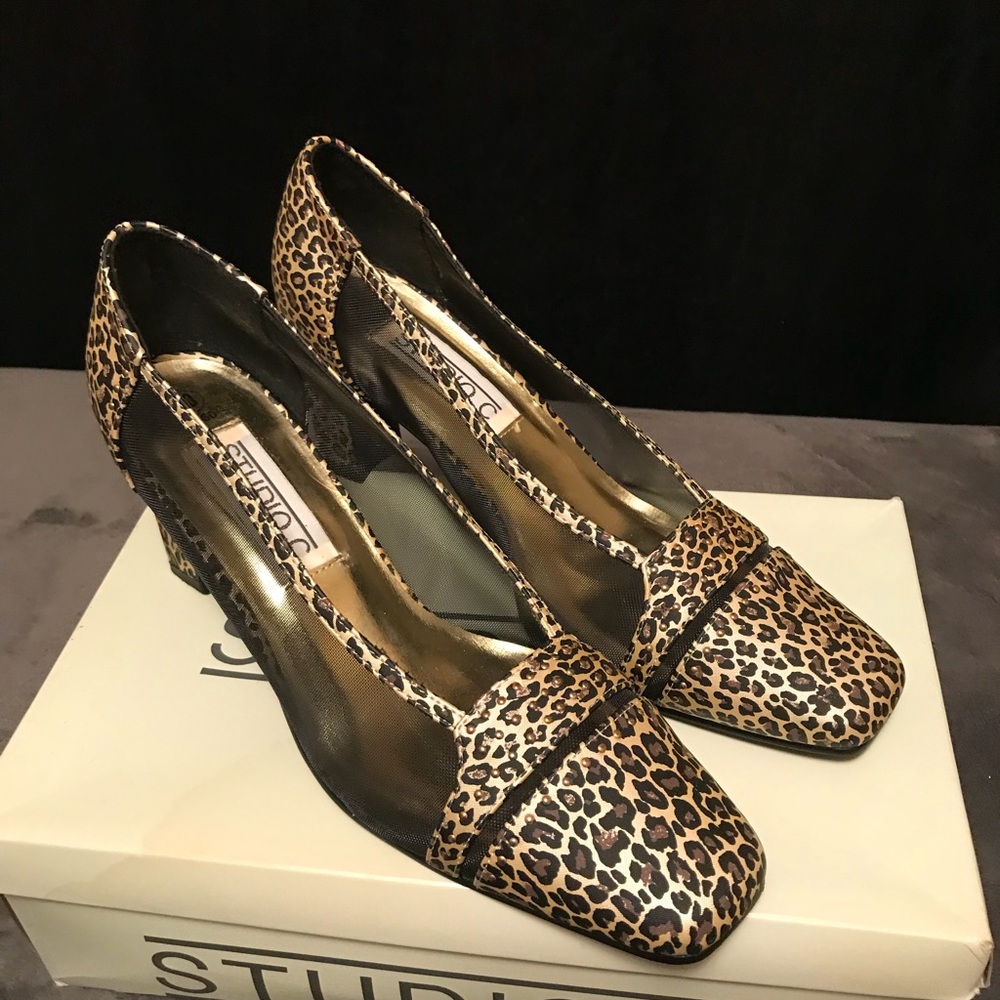 Leopard 2-1/2” Studio Heels